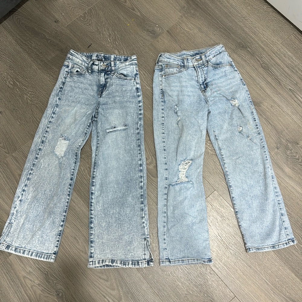 size 8 distress baggy jeans (girls) bundle